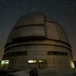 Photo of the Radioastronomical Observatory Zelenchukskaya at night